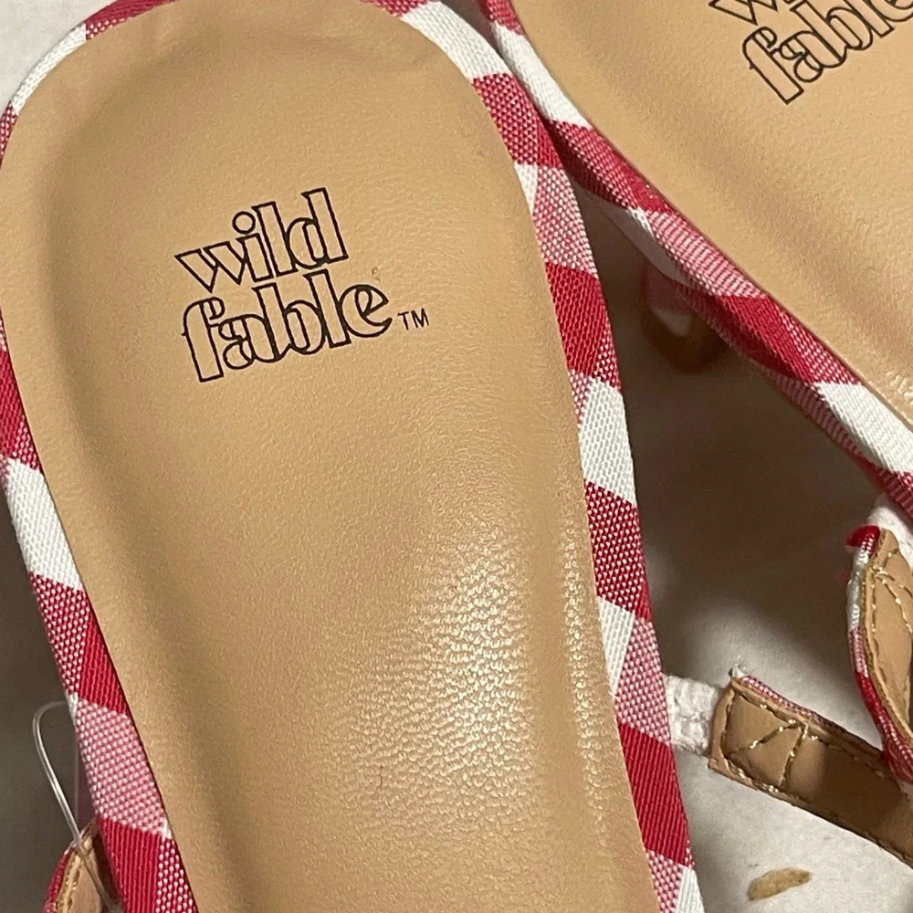 Wild Fable Red Gingham Women's Shoes - Picture 3 of 8